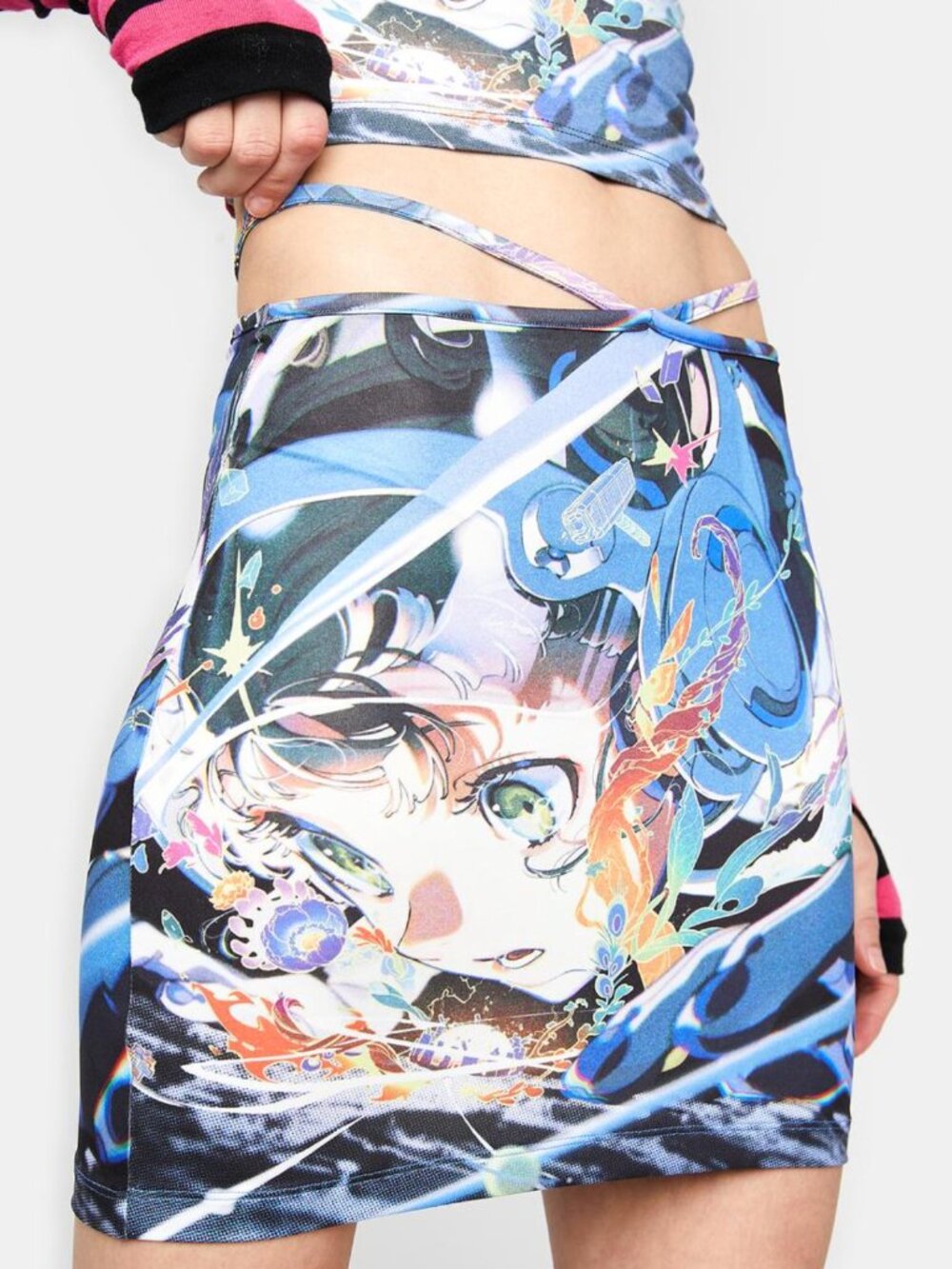 NGOrder Anime Print Mini Skirt